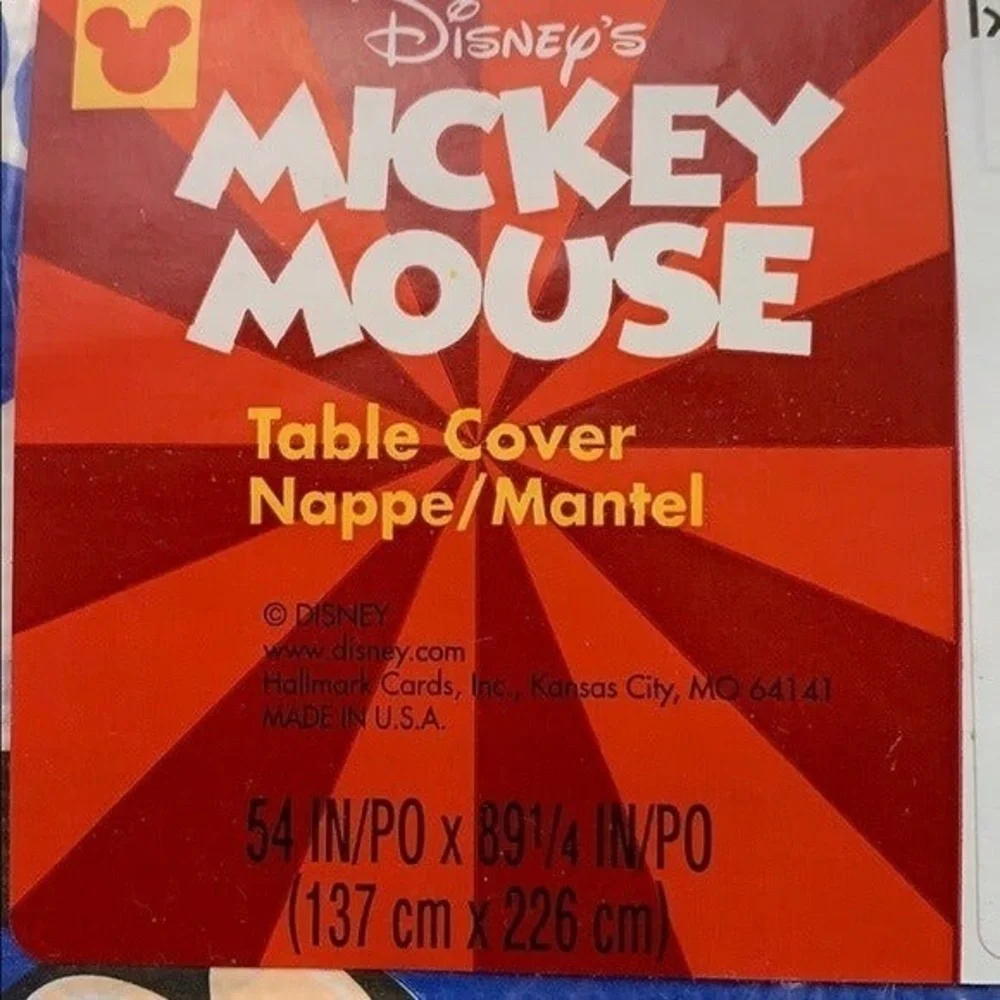 Hallmark Disney Table Cover 54 x 89